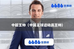 中超王帅（中国足球运动员王帅）