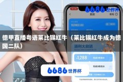 德甲直播粤语莱比锡红牛（莱比锡红牛成为德国二队）